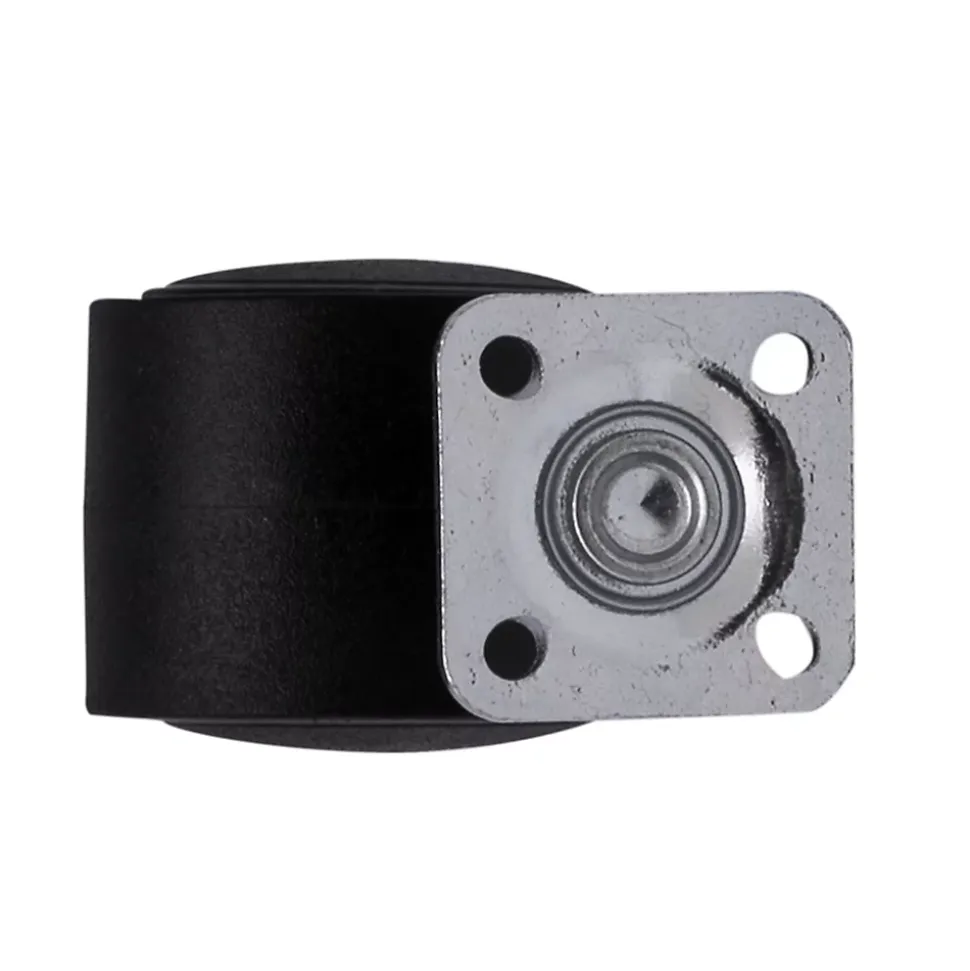 Roulette jumelée pivotante noire ø3.5 cm, charge max 30 kg