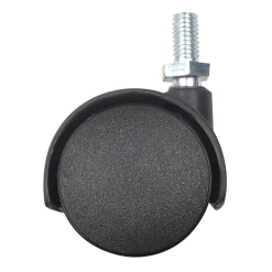 Roulette jumelée pivotante sans frein ø40 mm, tige filetée 8 x 15 mm, charge max 30kg