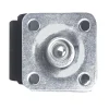 Roulette jumelée pivotante sans frein ø40 mm, plaque, charge max 30kg