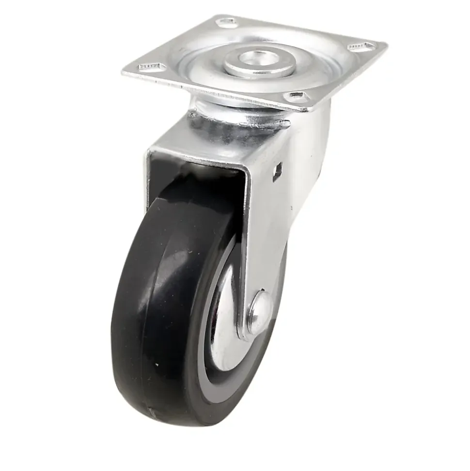 Roulette pivotante grise ø7.5 cm, charge max 60 kg