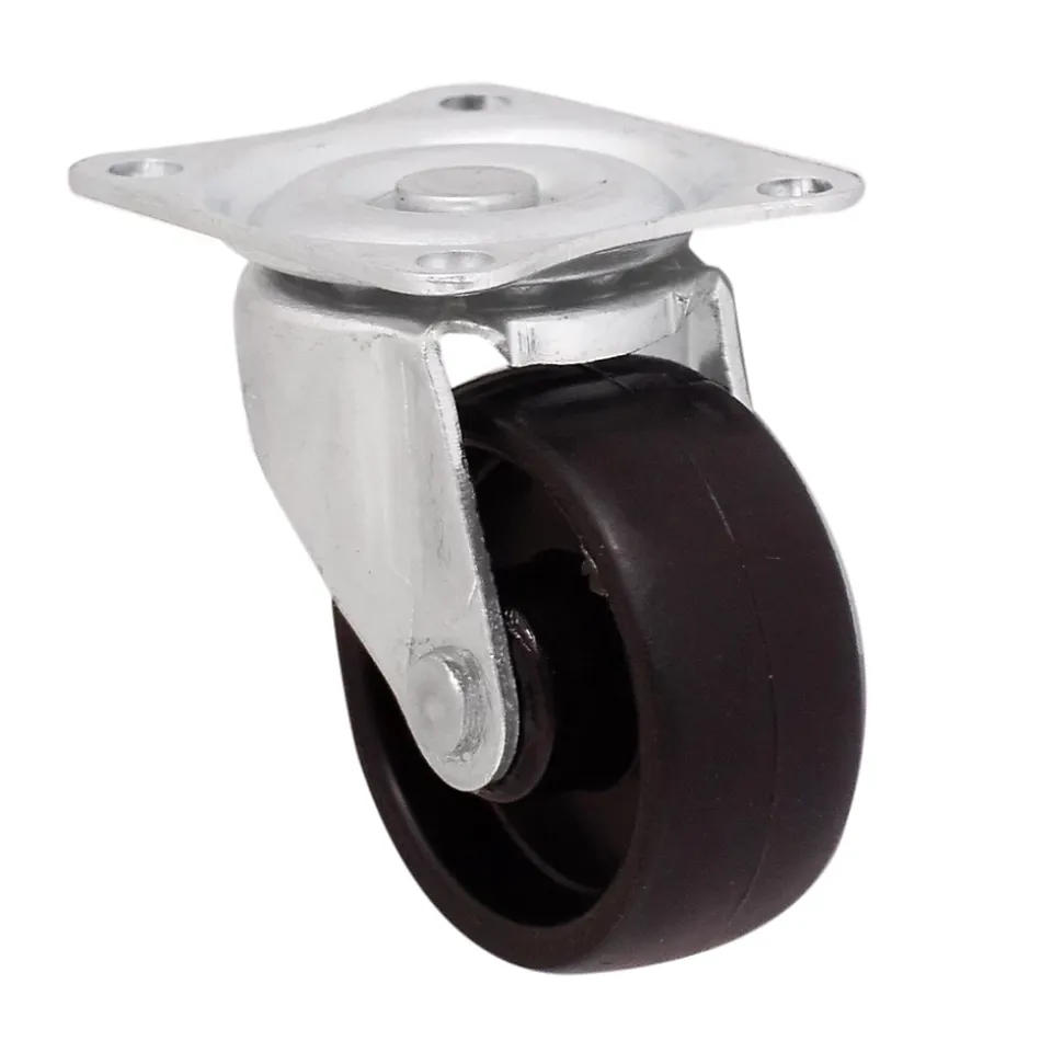 Roulette pivotante noire ø4.1 cm, charge max 20 kg