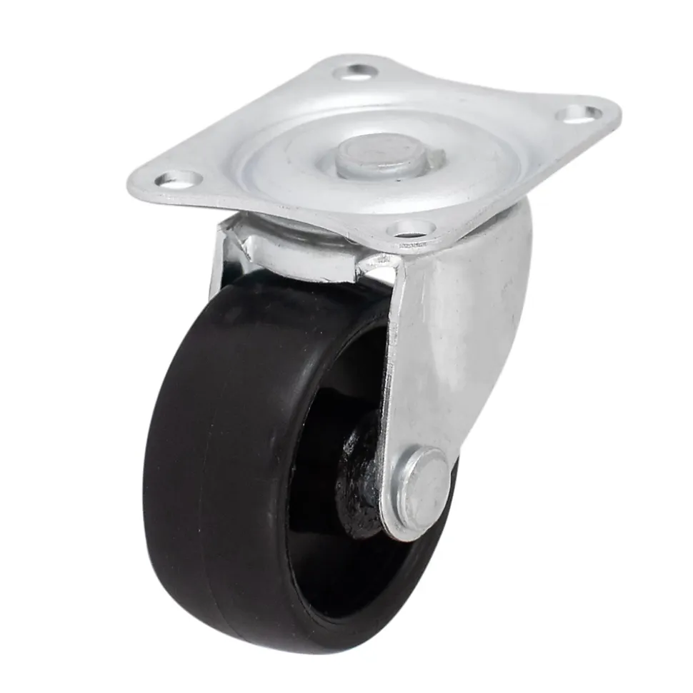 Roulette pivotante noire ø4.1 cm, charge max 20 kg