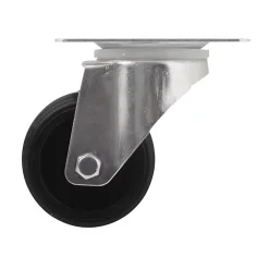 Roulette pivotante noire ø8 cm, charge max 70 kg