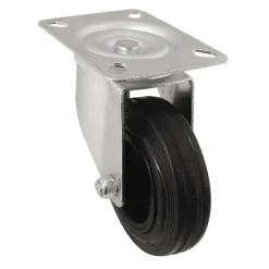 Roulette pivotante noire ø10 cm, charge max 75 kg