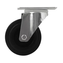 Roulette pivotante noire ø10 cm, charge max 75 kg