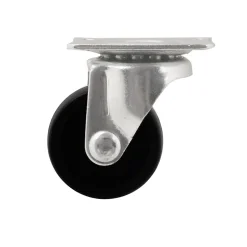 Roulette pivotante noire ø2.95 cm, charge max 15 kg
