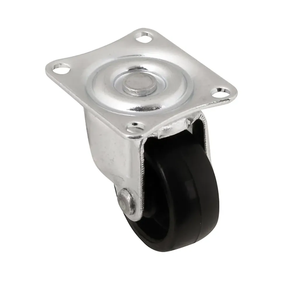 Roulette pivotante noire ø2.95 cm, charge max 15 kg
