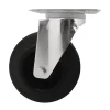 Roulette pivotante noire ø12.5 cm, charge max 100 kg