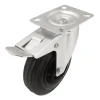 Roulette pivotante noire ø12.5 cm, charge max 75 kg
