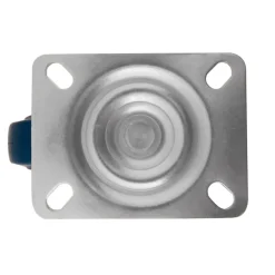 Roulette pivotante sans frein ø100 mm, plaque 105 x 85 mm, charge max 100kg