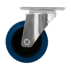 Roulette pivotante sans frein ø100 mm, plaque 105 x 85 mm, charge max 100kg