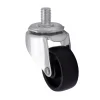 Roulette pivotante sans frein ø40 mm, plaque 10 x 15 mm, 20kg