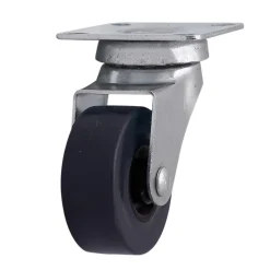Roulette pivotante sans frein ø40 mm, plaque ø42 mm, charge max 25kg