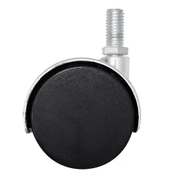 Roulette pivotante sans frein ø50 mm, tige filetée 10 x 20 mm, charge max 40kg