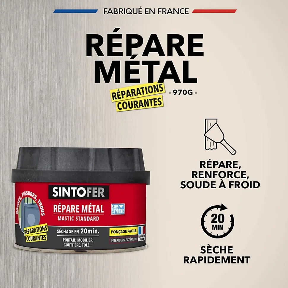 Répare métal Sintofer standard 500 ml