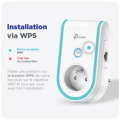 Répéteur WiFi AC1200 avec prise intégrée TP-Link