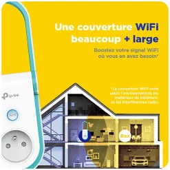 Répéteur WiFi AC1200 avec prise intégrée TP-Link