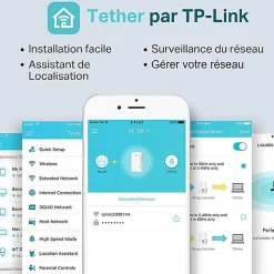 Répéteur WiFi bi-bande AC750 TP-Link blanc