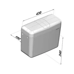 Réservoir WC - FZ 500 - Clara - Bas