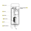 Réservoir WC - Joker 501 - Regiplast - Haut - Tube droit