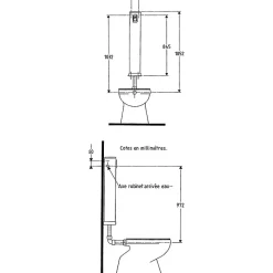 Réservoir WC - Tubchass - Clara - Semi-bas