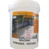Résine d'étanchéité pour Balcons - Terrasses - Toitures - Gris - 1Kg