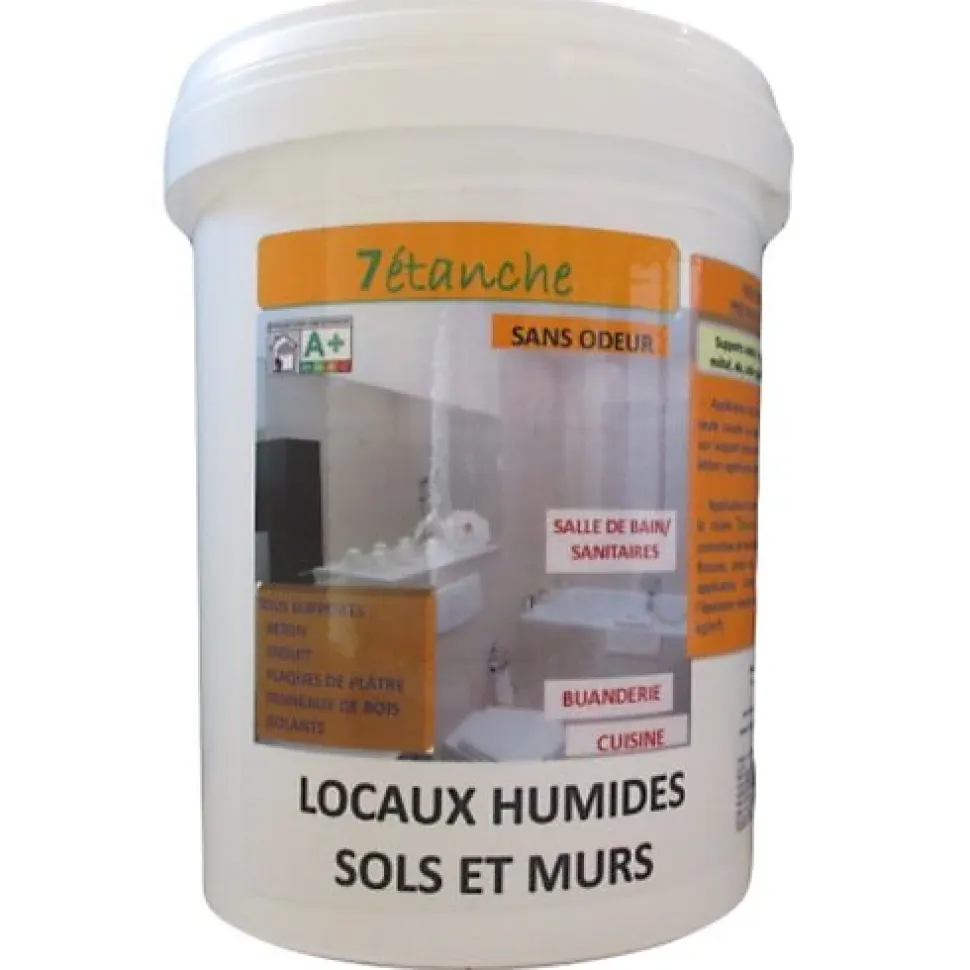 Résine d'étanchéité pour Locaux humides - Sols - Murs - Gris - 5Kg