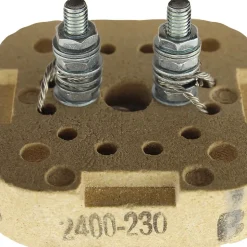 Résistance stéatite 2400W 47mm tête carrée SAUTER