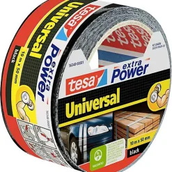 Ruban adhésif toil é tesa Extra Power 56348-00001-05 noir 10 m x 50 mm