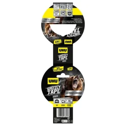 Ruban adhésif UHU Grizzly tape gris 25m