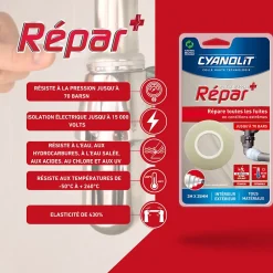 Ruban auto-amalgamant Cyanolit silicone Repar+