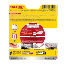 Ruban colle Koltout extra fin h. 8 mm x l. 10 m