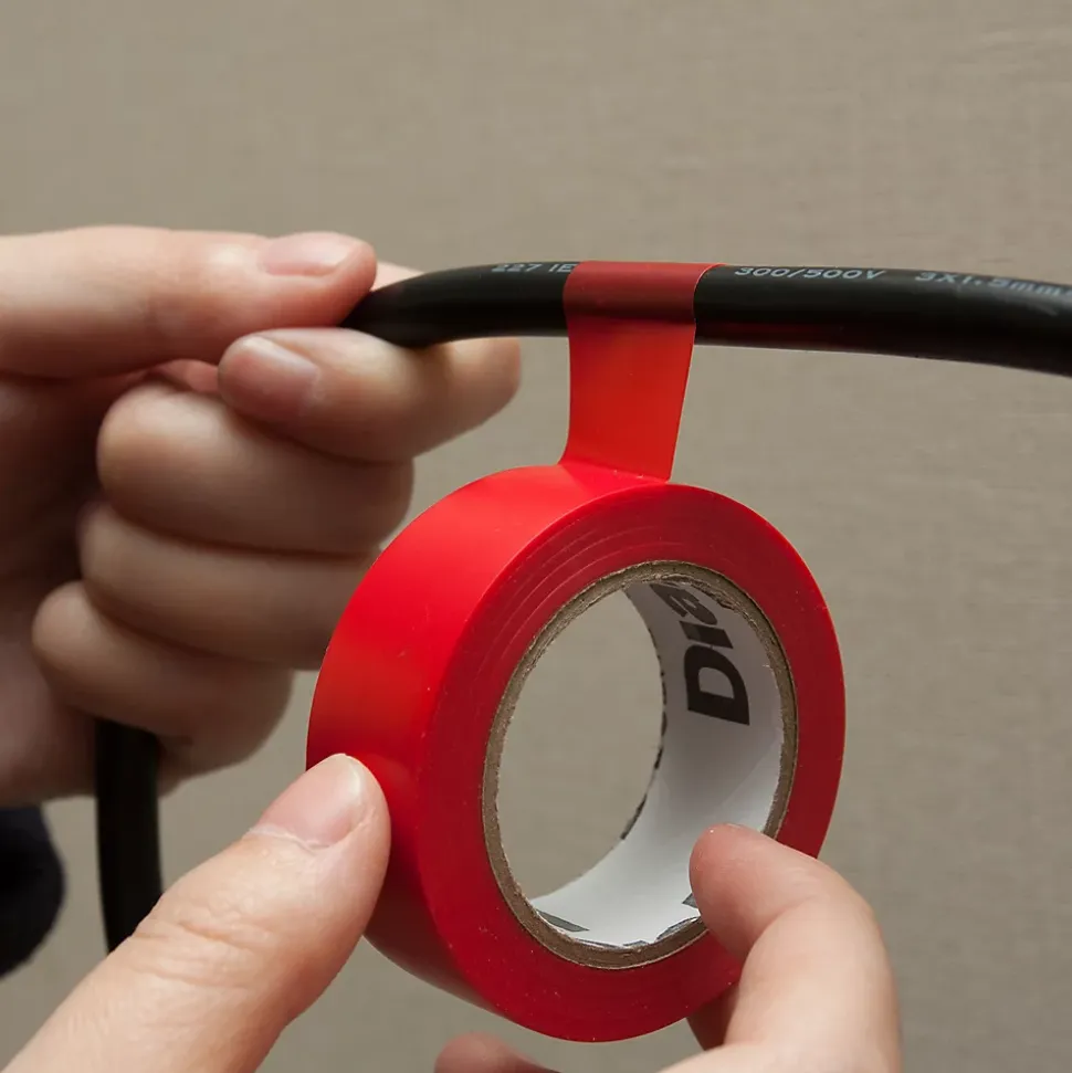 Ruban d'isolation, couleur mélangée 19 mm x 10 m vendu par 5 pièces