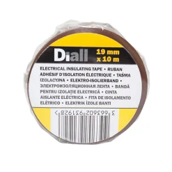 Ruban d'isolation électrique 19 mm x 10 m marron