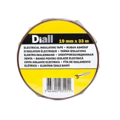 Ruban d'isolation électrique 19 mm x 33 m marron