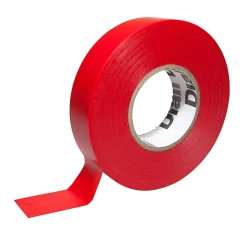 Ruban d'isolation électrique 19 mm x 33 m rouge
