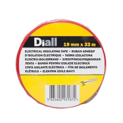 Ruban d'isolation électrique 19 mm x 33 m rouge