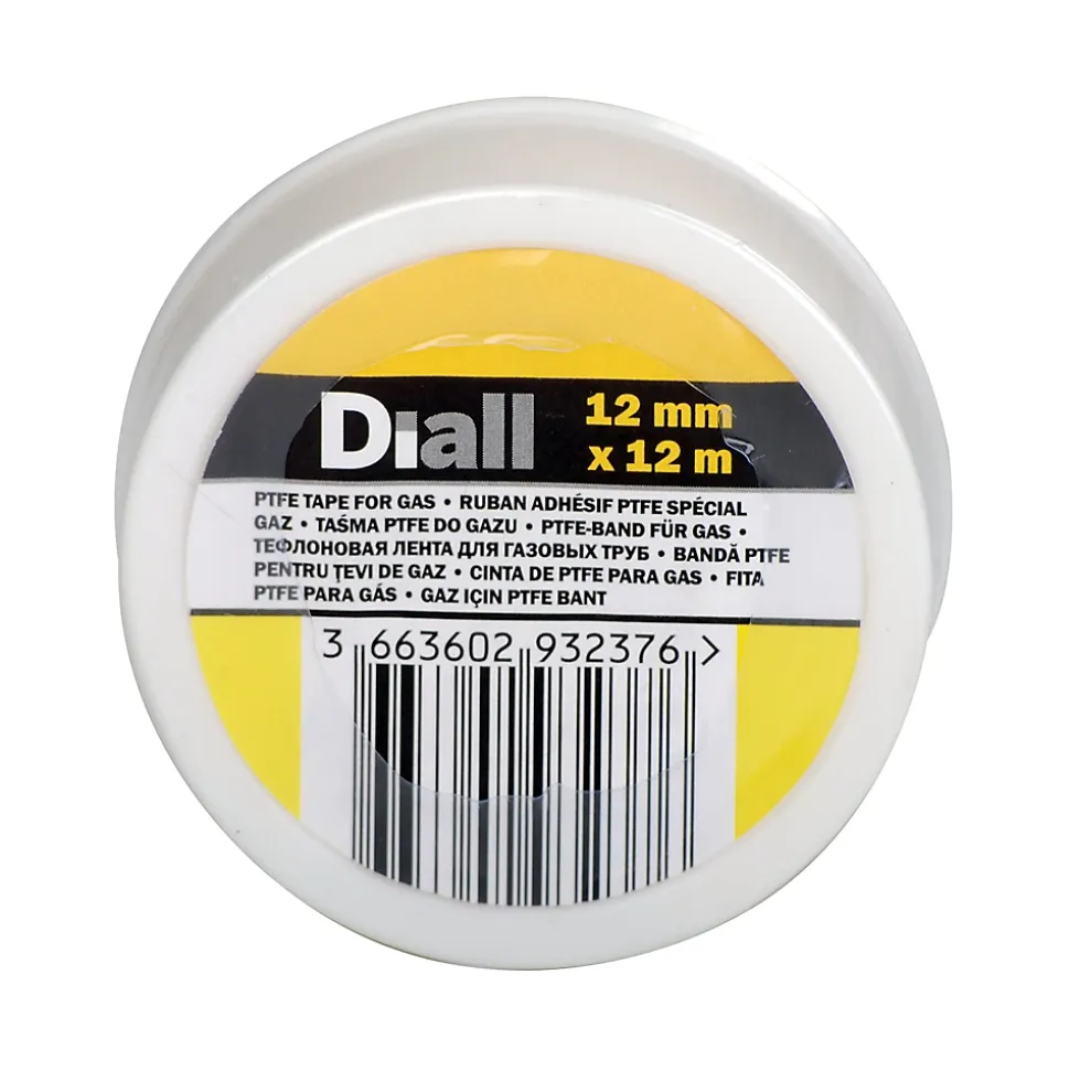 Ruban PTFE 12 mm x 12 m x 0,1 mm Diall