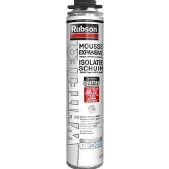 RUBSON Pack de 24 Mousses Expansives WhiteTeq Pistolable 750ml + 3 Nettoyants FoamCleaner 929 500ml Penosil + Pistolet