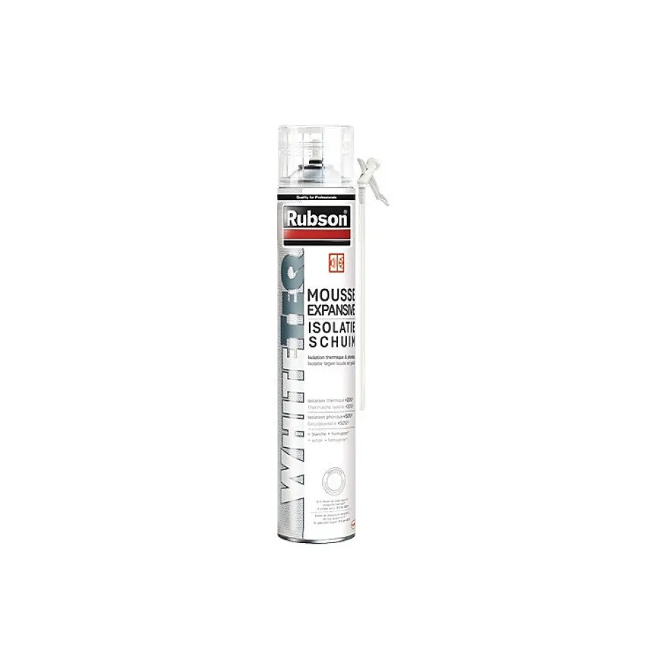 RUBSON Pack de 6 Mousses expansives WhiteTeq de Rubson 750ml