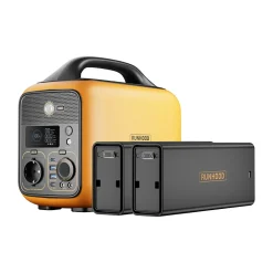RUNHOOD HE600 + 2 Energy Bar 324 - Station Modulaire 600 W 648 Wh avec Hot-Swap