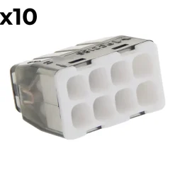 Sachet de 10 bornes 8 entrées - mini connex - Blm
