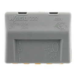 Sachet de 5 bornes 5 entrées série 222 - Wago