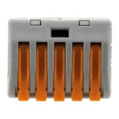 Sachet de 5 bornes 5 entrées série 222 - Wago