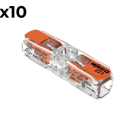 Sachet de 10 bornes Inline série 221 - Wago