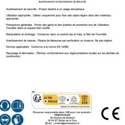 Sachet de 50 Chevilles NYX 6x30 - Fixation Sécurisée - Idéal pour Bricolage - GRUPO DESA