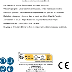 Sachet de 30 Chevilles NYX 8x40 mm - Fixation Sécurisée - Idéal pour Bricolage - GRUPO DESA