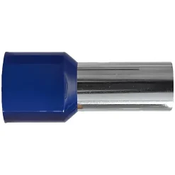 Sachet De 100 Embouts De Câblage Pour Fil Souple Section 50mm² - Bleu - Collerette Isolante