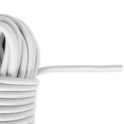 Sandow élastique Blanc 20 mètres - Qualité PRO TECPLAST 9SW - Tendeur pour bâche de diamètre 9 mm
