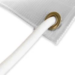Sandow élastique Blanc 20 mètres - Qualité PRO TECPLAST 9SW - Tendeur pour bâche de diamètre 9 mm